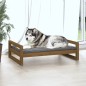 vidaXL Hundebett Honigbraun 105,5x75,5x28 cm Massivholz Kiefer vidaXL Hundebett Honigbraun 105,5x75,5x28 cm Massivholz Kiefer