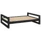 vidaXL Hundebett Schwarz 105,5x75,5x28 cm Massivholz Kiefer vidaXL Hundebett Schwarz 105,5x75,5x28 cm Massivholz Kiefer