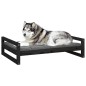vidaXL Hundebett Schwarz 105,5x75,5x28 cm Massivholz Kiefer vidaXL Hundebett Schwarz 105,5x75,5x28 cm Massivholz Kiefer