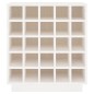 vidaXL Weinregal Weiß 55,5x34x61 cm Massivholz Kiefer vidaXL Weinregal Weiß 55,5x34x61 cm Massivholz Kiefer