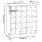 vidaXL Weinregal Weiß 55,5x34x61 cm Massivholz Kiefer vidaXL Weinregal Weiß 55,5x34x61 cm Massivholz Kiefer