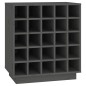 vidaXL Weinregal Grau 55,5x34x61 cm Massivholz Kiefer vidaXL Weinregal Grau 55,5x34x61 cm Massivholz Kiefer