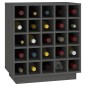 vidaXL Weinregal Grau 55,5x34x61 cm Massivholz Kiefer vidaXL Weinregal Grau 55,5x34x61 cm Massivholz Kiefer