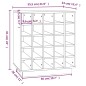 vidaXL Weinregal Honigbraun 55,5x34x61 cm Massivholz Kiefer vidaXL Weinregal Honigbraun 55,5x34x61 cm Massivholz Kiefer