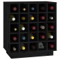vidaXL Weinregal Schwarz 55,5x34x61 cm Massivholz Kiefer vidaXL Weinregal Schwarz 55,5x34x61 cm Massivholz Kiefer