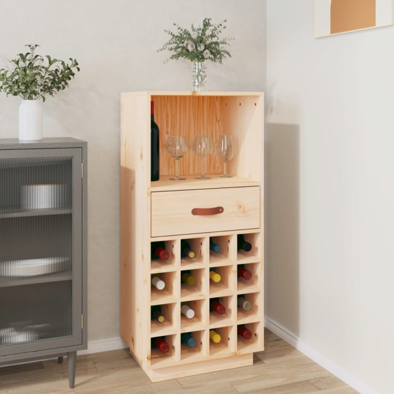 vidaXL Weinregal 45x34x100 cm Massivholz Kiefer vidaXL Weinregal 45x34x100 cm Massivholz Kiefer
