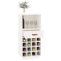 vidaXL Weinregal Weiß 45x34x100 cm Massivholz Kiefer vidaXL Weinregal Weiß 45x34x100 cm Massivholz Kiefer