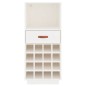 vidaXL Weinregal Weiß 45x34x100 cm Massivholz Kiefer vidaXL Weinregal Weiß 45x34x100 cm Massivholz Kiefer