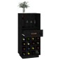 vidaXL Weinregal Schwarz 45x34x100 cm Massivholz Kiefer vidaXL Weinregal Schwarz 45x34x100 cm Massivholz Kiefer