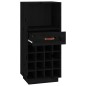 vidaXL Weinregal Schwarz 45x34x100 cm Massivholz Kiefer vidaXL Weinregal Schwarz 45x34x100 cm Massivholz Kiefer