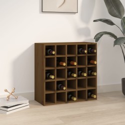 vidaXL Weinregal Honigbraun 56x25x56 cm Massivholz Kiefer