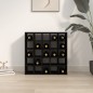 vidaXL Weinregal Schwarz 56x25x56 cm Massivholz Kiefer vidaXL Weinregal Schwarz 56x25x56 cm Massivholz Kiefer