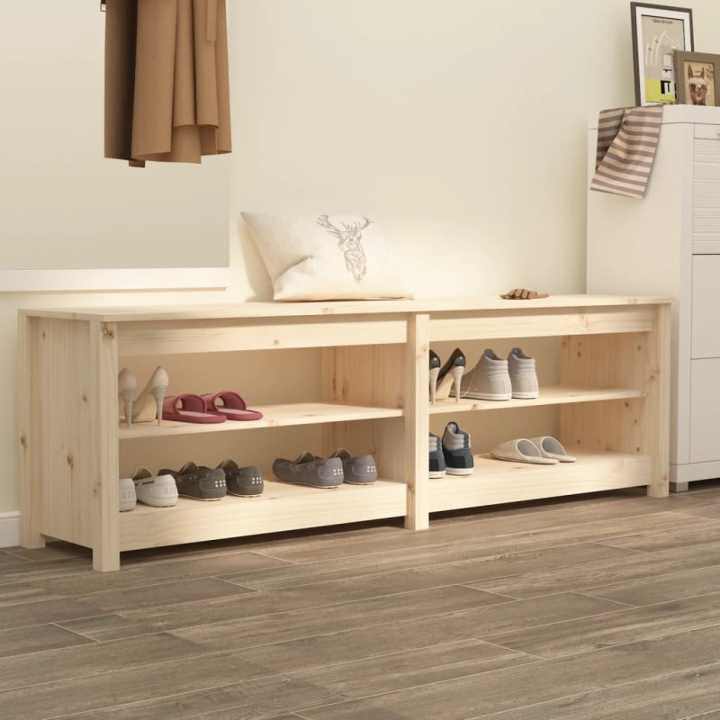 vidaXL Schuhbank 160x36,5x50 cm Massivholz Kiefer vidaXL Schuhbank 160x36,5x50 cm Massivholz Kiefer