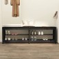 vidaXL Schuhbank Schwarz 160x36,5x50 cm Massivholz Kiefer vidaXL Schuhbank Schwarz 160x36,5x50 cm Massivholz Kiefer