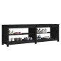vidaXL Schuhbank Schwarz 160x36,5x50 cm Massivholz Kiefer vidaXL Schuhbank Schwarz 160x36,5x50 cm Massivholz Kiefer