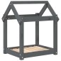 vidaXL Hundebett Grau 61x50x70 cm Massivholz Kiefer vidaXL Hundebett Grau 61x50x70 cm Massivholz Kiefer