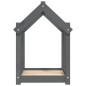 vidaXL Hundebett Grau 61x50x70 cm Massivholz Kiefer vidaXL Hundebett Grau 61x50x70 cm Massivholz Kiefer