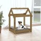 vidaXL Hundebett Honigbraun 61x50x70 cm Massivholz Kiefer vidaXL Hundebett Honigbraun 61x50x70 cm Massivholz Kiefer