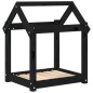 vidaXL Hundebett Schwarz 61x50x70 cm Massivholz Kiefer vidaXL Hundebett Schwarz 61x50x70 cm Massivholz Kiefer