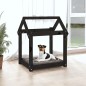 vidaXL Hundebett Schwarz 61x50x70 cm Massivholz Kiefer vidaXL Hundebett Schwarz 61x50x70 cm Massivholz Kiefer