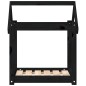 vidaXL Hundebett Schwarz 61x50x70 cm Massivholz Kiefer vidaXL Hundebett Schwarz 61x50x70 cm Massivholz Kiefer