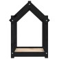 vidaXL Hundebett Schwarz 61x50x70 cm Massivholz Kiefer vidaXL Hundebett Schwarz 61x50x70 cm Massivholz Kiefer