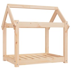vidaXL Hundebett 71x55x70 cm Massivholz Kiefer