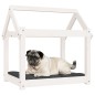 vidaXL Hundebett Weiß 71x55x70 cm Massivholz Kiefer vidaXL Hundebett Weiß 71x55x70 cm Massivholz Kiefer
