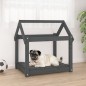 vidaXL Hundebett Grau 71x55x70 cm Massivholz Kiefer vidaXL Hundebett Grau 71x55x70 cm Massivholz Kiefer