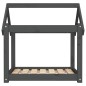 vidaXL Hundebett Grau 71x55x70 cm Massivholz Kiefer vidaXL Hundebett Grau 71x55x70 cm Massivholz Kiefer
