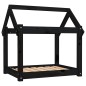 vidaXL Hundebett Schwarz 71x55x70 cm Massivholz Kiefer vidaXL Hundebett Schwarz 71x55x70 cm Massivholz Kiefer