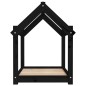vidaXL Hundebett Schwarz 71x55x70 cm Massivholz Kiefer vidaXL Hundebett Schwarz 71x55x70 cm Massivholz Kiefer