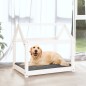 vidaXL Hundebett Weiß 81x60x70 cm Massivholz Kiefer vidaXL Hundebett Weiß 81x60x70 cm Massivholz Kiefer