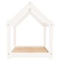 vidaXL Hundebett Weiß 81x60x70 cm Massivholz Kiefer vidaXL Hundebett Weiß 81x60x70 cm Massivholz Kiefer