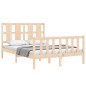 Massivholzbett mit Kopfteil 140x190 cm Massivholzbett mit Kopfteil 140x190 cm