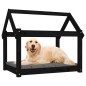 vidaXL Hundebett Schwarz 81x60x70 cm Massivholz Kiefer vidaXL Hundebett Schwarz 81x60x70 cm Massivholz Kiefer