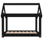 vidaXL Hundebett Schwarz 81x60x70 cm Massivholz Kiefer vidaXL Hundebett Schwarz 81x60x70 cm Massivholz Kiefer