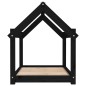vidaXL Hundebett Schwarz 81x60x70 cm Massivholz Kiefer vidaXL Hundebett Schwarz 81x60x70 cm Massivholz Kiefer