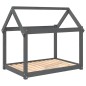 vidaXL Hundebett Grau 101x70x90 cm Massivholz Kiefer vidaXL Hundebett Grau 101x70x90 cm Massivholz Kiefer