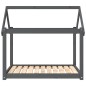 vidaXL Hundebett Grau 101x70x90 cm Massivholz Kiefer vidaXL Hundebett Grau 101x70x90 cm Massivholz Kiefer