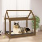 vidaXL Hundebett Honigbraun 101x70x90 cm Massivholz Kiefer vidaXL Hundebett Honigbraun 101x70x90 cm Massivholz Kiefer
