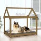 vidaXL Hundebett Honigbraun 101x70x90 cm Massivholz Kiefer vidaXL Hundebett Honigbraun 101x70x90 cm Massivholz Kiefer