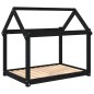vidaXL Hundebett Schwarz 101x70x90 cm Massivholz Kiefer vidaXL Hundebett Schwarz 101x70x90 cm Massivholz Kiefer