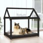 vidaXL Hundebett Schwarz 101x70x90 cm Massivholz Kiefer vidaXL Hundebett Schwarz 101x70x90 cm Massivholz Kiefer