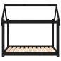 vidaXL Hundebett Schwarz 101x70x90 cm Massivholz Kiefer vidaXL Hundebett Schwarz 101x70x90 cm Massivholz Kiefer