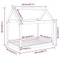 vidaXL Hundebett Schwarz 101x70x90 cm Massivholz Kiefer vidaXL Hundebett Schwarz 101x70x90 cm Massivholz Kiefer