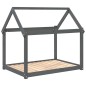 vidaXL Hundebett Grau 111x80x100 cm Massivholz Kiefer vidaXL Hundebett Grau 111x80x100 cm Massivholz Kiefer
