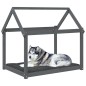 vidaXL Hundebett Grau 111x80x100 cm Massivholz Kiefer vidaXL Hundebett Grau 111x80x100 cm Massivholz Kiefer