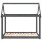 vidaXL Hundebett Grau 111x80x100 cm Massivholz Kiefer vidaXL Hundebett Grau 111x80x100 cm Massivholz Kiefer