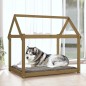 vidaXL Hundebett Honigbraun 111x80x100 cm Massivholz Kiefer vidaXL Hundebett Honigbraun 111x80x100 cm Massivholz Kiefer
